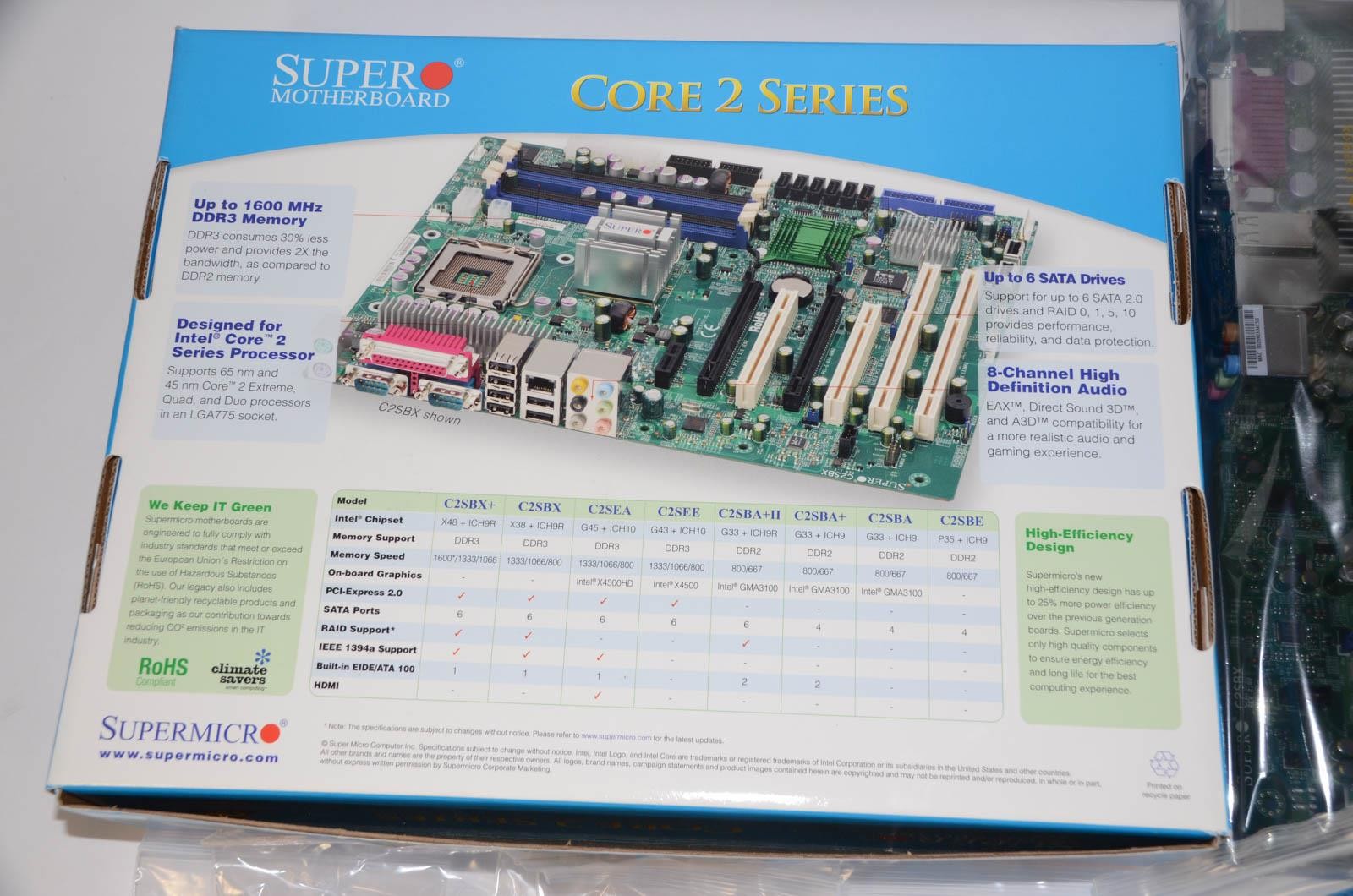 NEW Supermicro C2SBX MBD-C2SBX-O Intel X38 ICH9R DDR3 1600 LGA775