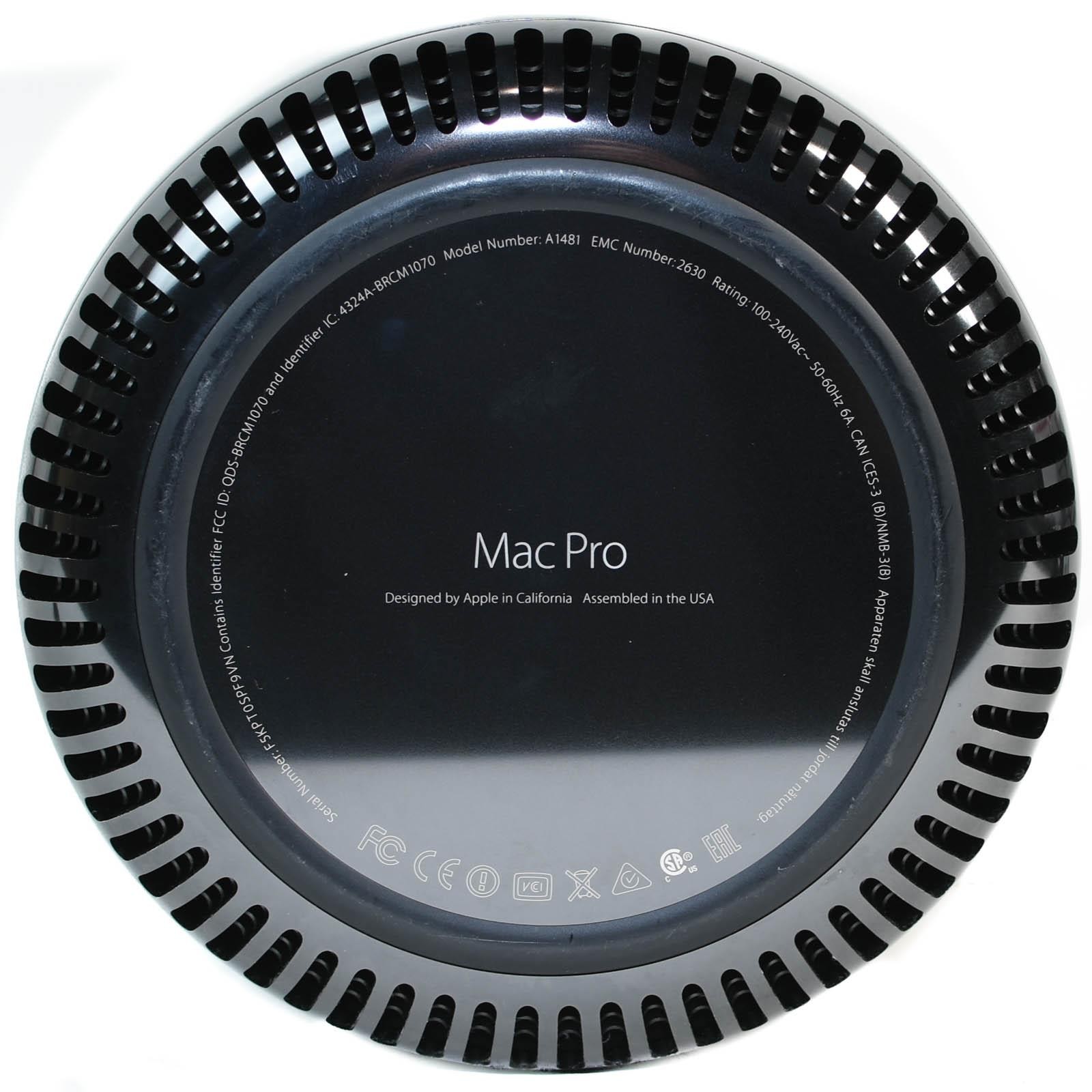 Apple Mac Pro Late 2013 12-Core 2.7GHz 64GB 512GB SSD 2x FirePro 