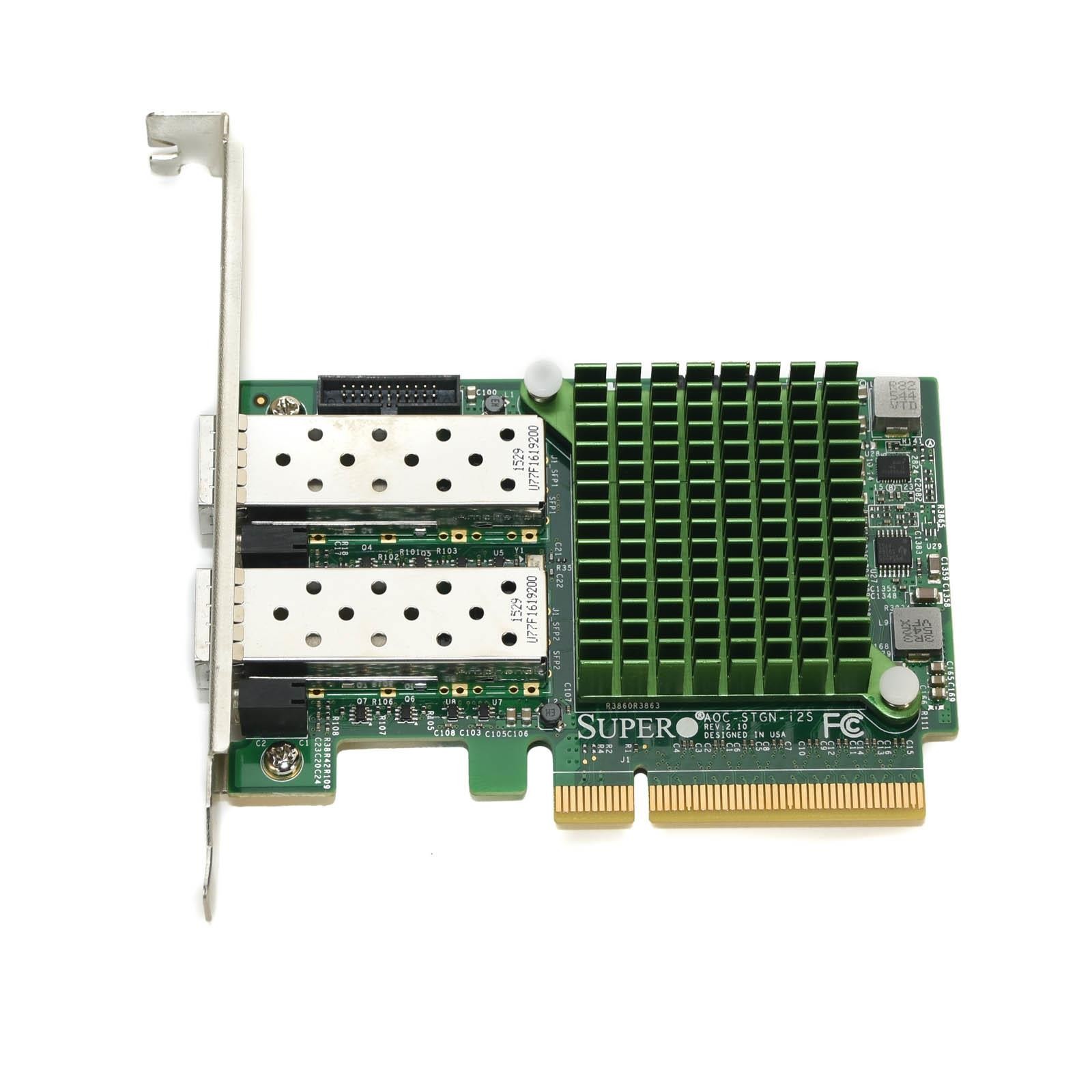 SuperMicro AOC-stgn-i2S Dual 10GbE SFP NIC Intel 82599 X520-DA2 PCIe Rev 1.0 