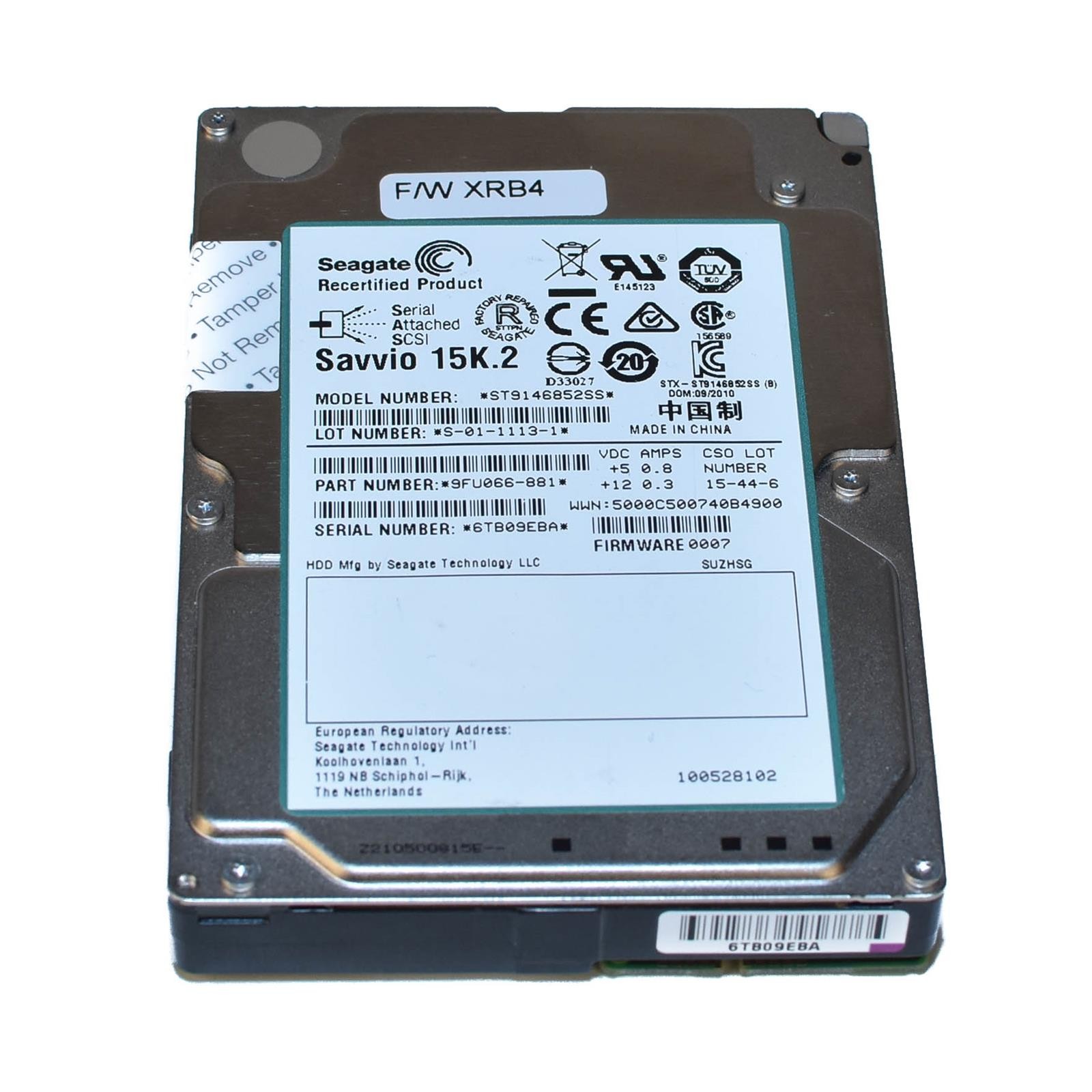 Seagate 146GB 2.5" Hard Drive Savvio 15K.2 ST9146852SS SAS 2 Enterprise