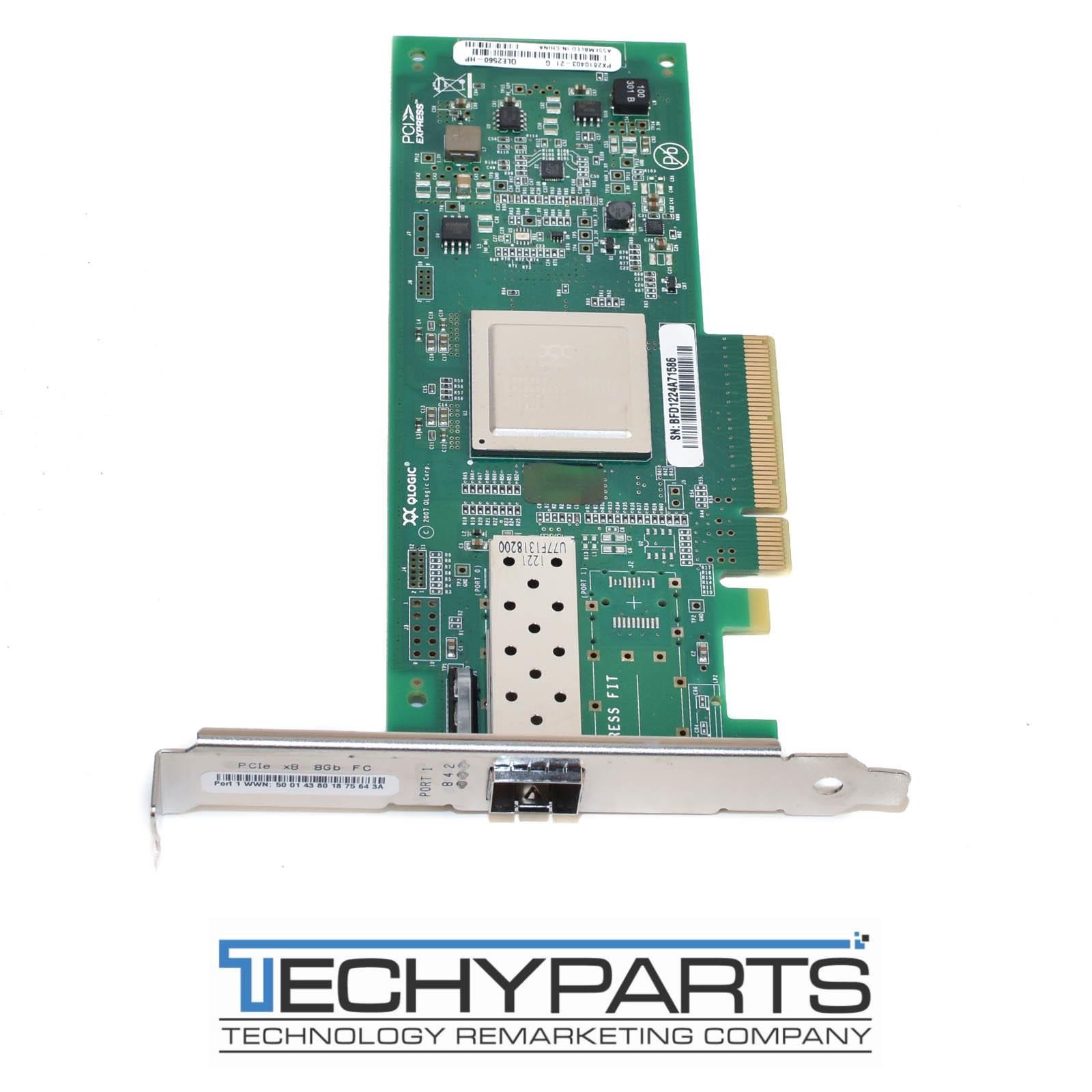 HP AK344-63002 HP 81Q 8Gb/s 1-Port FC PCI-e x8 HBA 489190-001