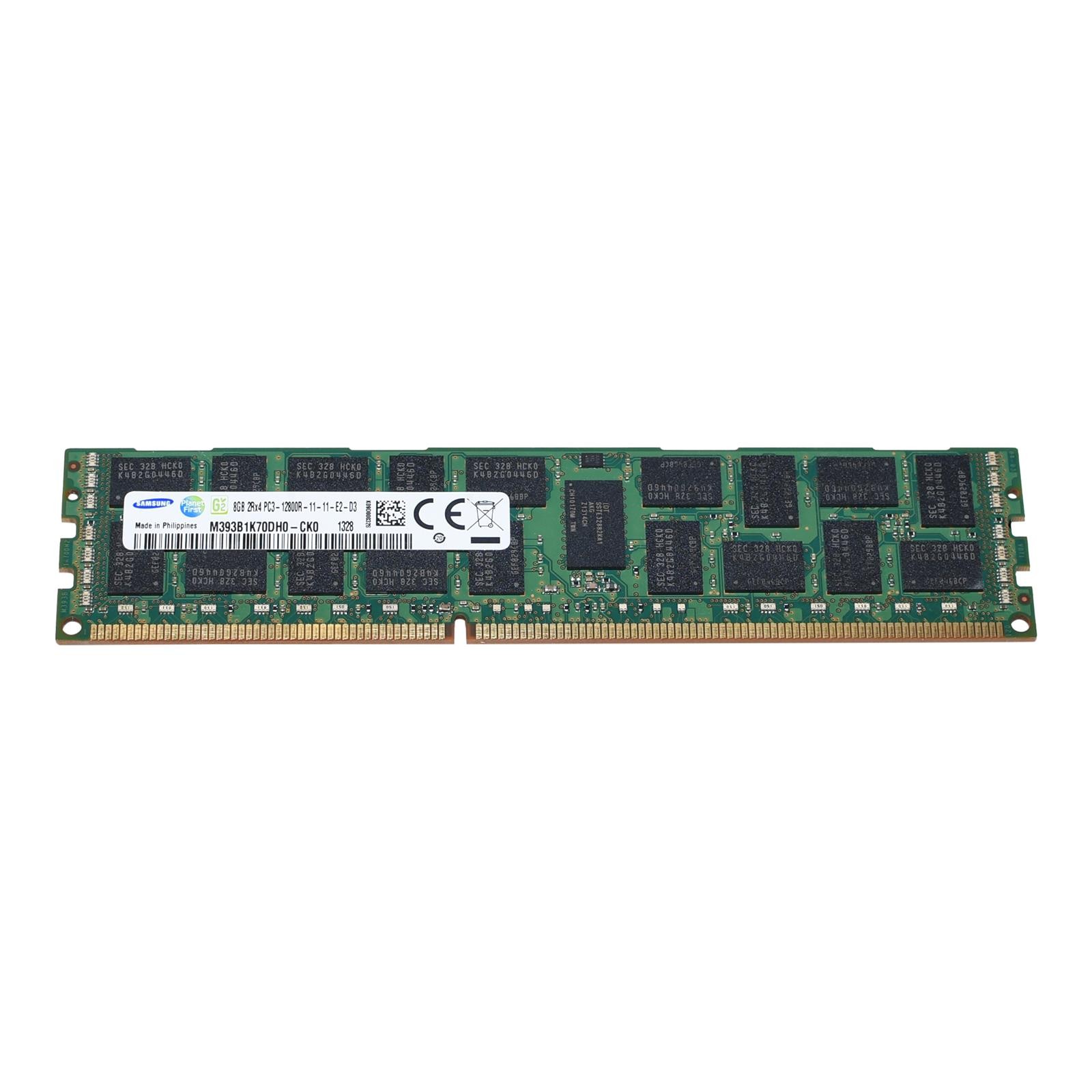 SAMSUNG 8GB 2Rx4 PC3-12800R DDR3-1600 ECC Registered 1.5V RDIMM 